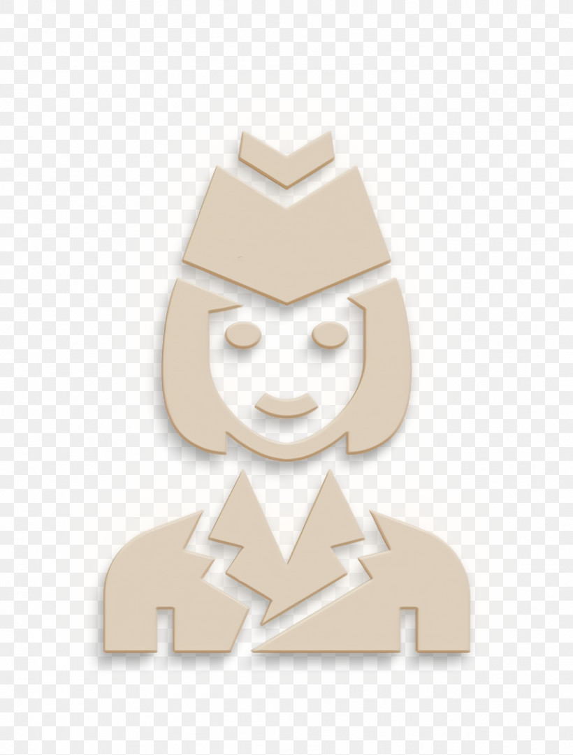 Air Hostess Icon Stewardess Icon Occupation Woman Icon, PNG, 1054x1390px, Air Hostess Icon, Beige, Cartoon, Head, Logo Download Free
