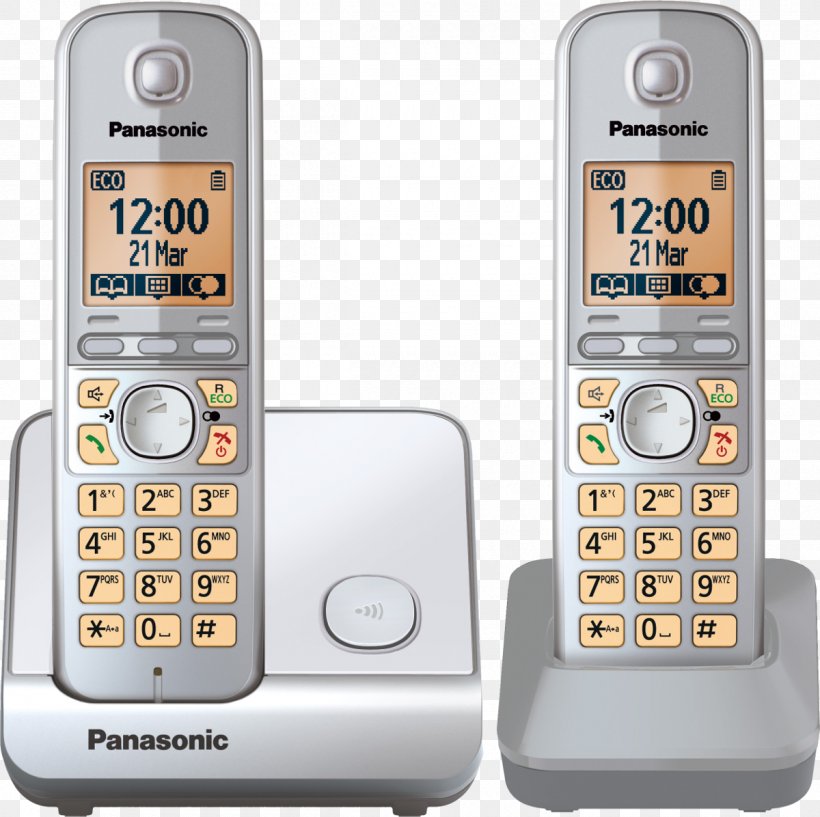 Feature Phone Mobile Phones Answering Machines Panasonic Digital Enhanced Cordless Telecommunications, PNG, 1200x1196px, Feature Phone, Answering Machine, Answering Machines, Caller Id, Cellular Network Download Free