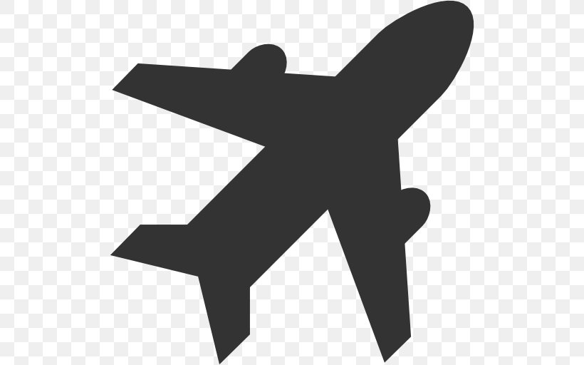 Airport Airplane Icon Design, PNG, 512x512px, Airport, Aircraft, Airplane, Black And White, Blue Download Free