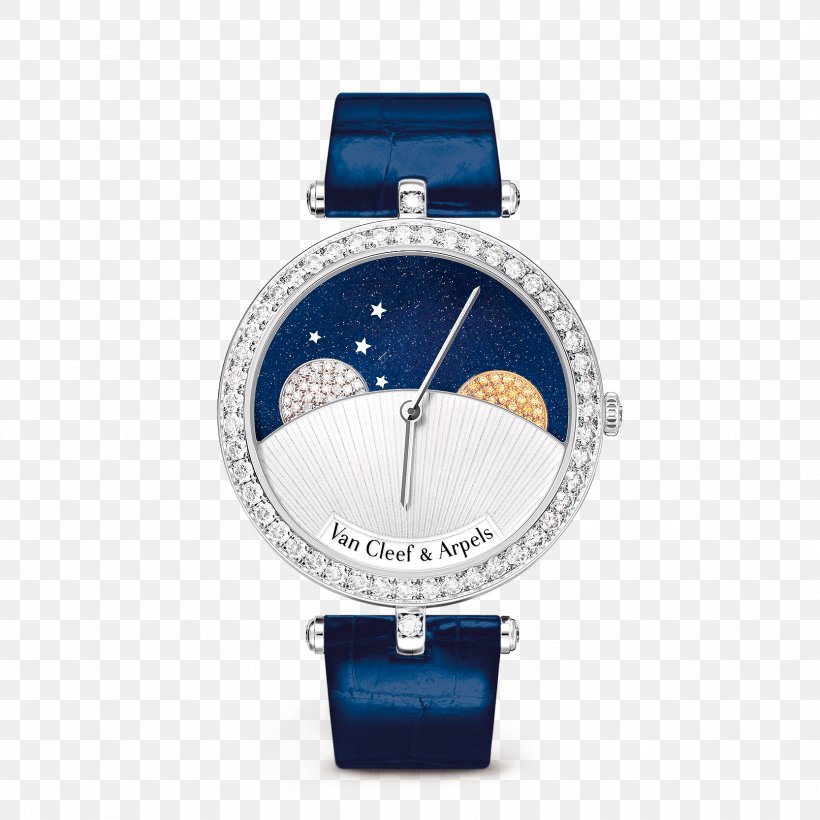 Van Cleef & Arpels Complication Watch Jewellery Luxury Goods, PNG, 1666x1666px, Van Cleef Arpels, Automatic Watch, Bracelet, Cobalt Blue, Complication Download Free