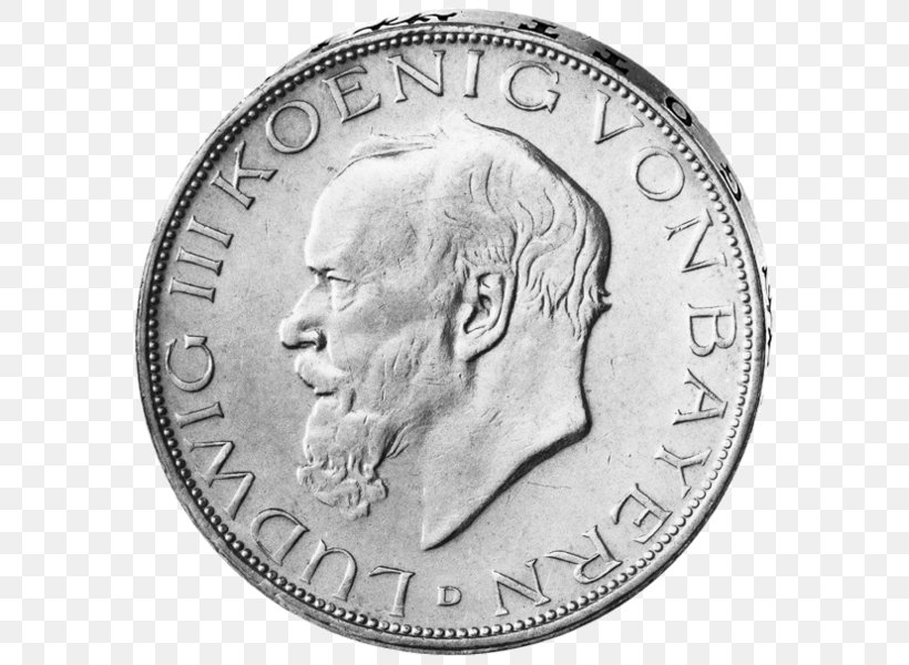 Coin German Empire Versandkosten PVM Atskaita Dostawa, PNG, 594x600px, Coin, Bavaria, Black And White, Currency, Deutsche Mark Download Free
