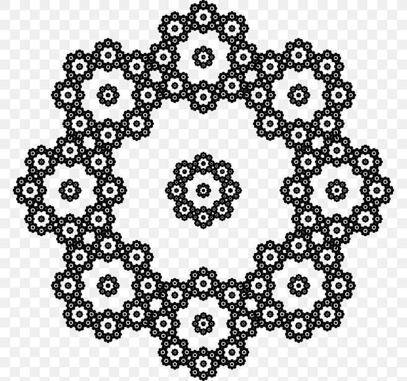 Fractal A Book Of Abstract Algebra Pattern, PNG, 768x768px, Fractal, Area, Black, Black And White, Flower Download Free