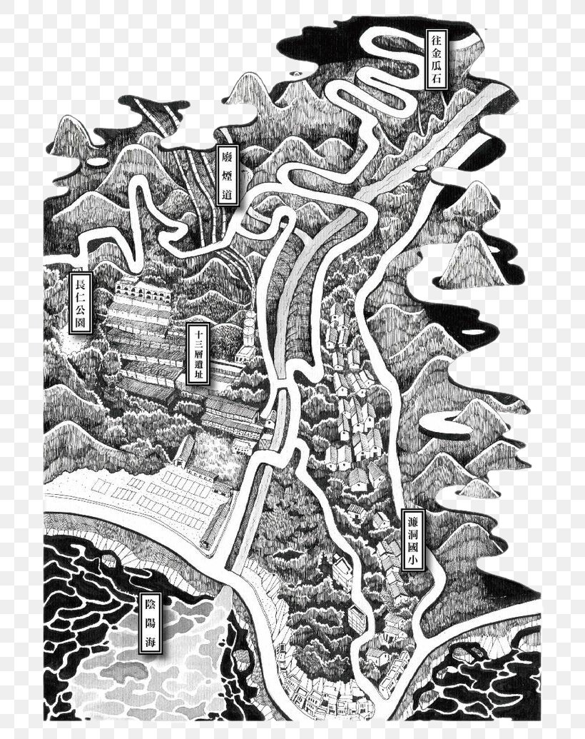 Map Drawing Black And White Illustrator Illustration, PNG, 736x1035px, Map, Art, Artwork, Black And White, Comics Artist Download Free