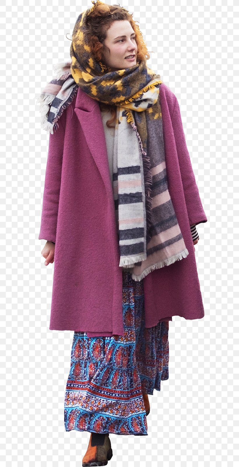 Scarf Clothing Outerwear Coat, PNG, 604x1600px, Scarf, Botanical Garden, Clothing, Coat, Commuting Download Free