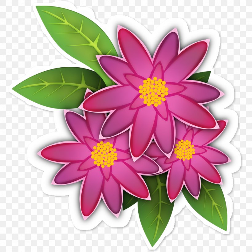 Flower Drawing Color, PNG, 962x962px, Flower, Animation, Color, Dahlia, Drawing Download Free