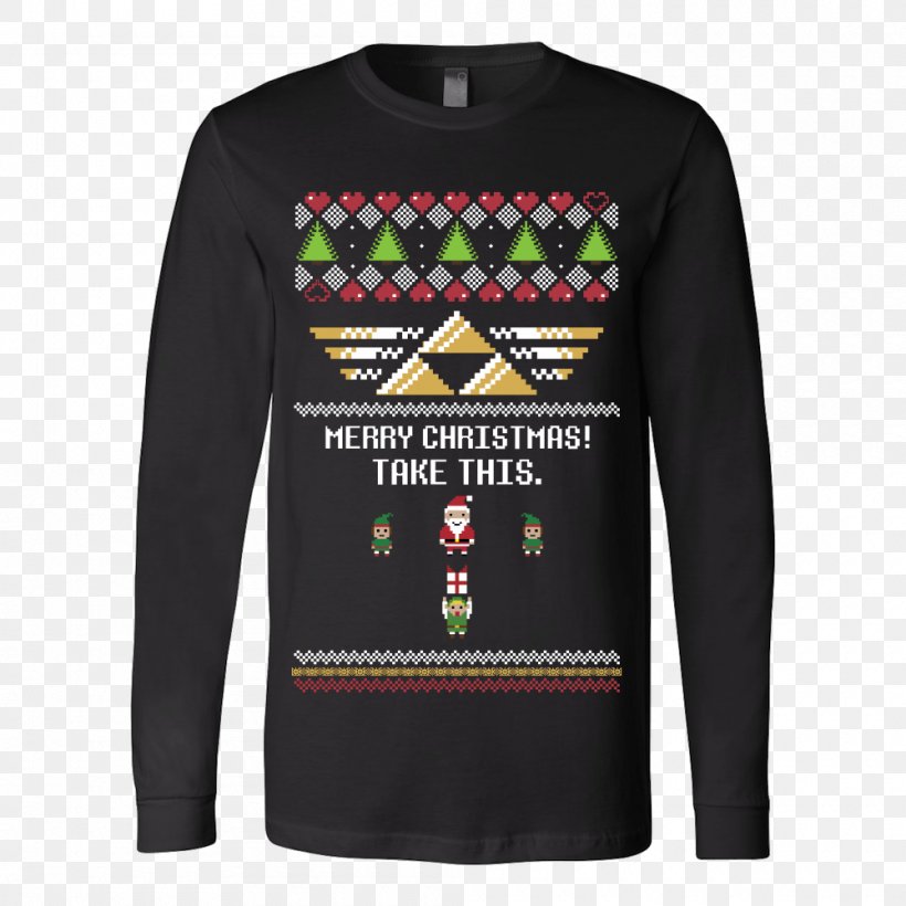 T-shirt Christmas Jumper Sweater Sleeve, PNG, 1000x1000px, Tshirt, Bluza, Brand, Christmas, Christmas Gift Download Free