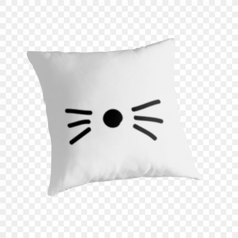Throw Pillows Cushion Whiskers Dan And Phil, PNG, 875x875px, Pillow, Black, Black And White, Cat, Cosmetics Download Free