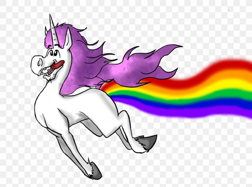 Unicorn Rainbow Flatulence Legendary Creature Sticker, PNG, 1024x763px, Unicorn, Art, Color, Defecation, Essential Oil Download Free