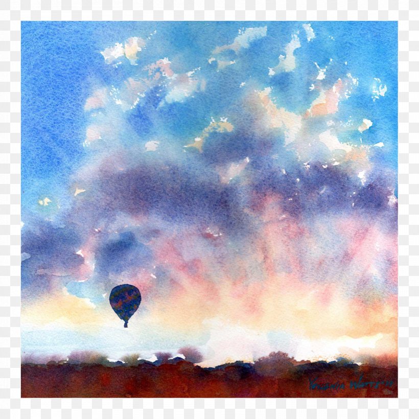 Watercolor Painting Hot Air Balloon Landscape Painting, PNG, 1667x1667px, Watercolor Painting, Acrylic Paint, Acrylic Painting Techniques, Art, Art Museum Download Free