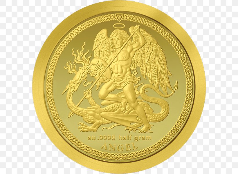 Gold Coin Gold Coin Proof Coinage Silver Coin, PNG, 600x600px, Coin, Angel, Apmex, Bimetallic Coin, Bronze Medal Download Free