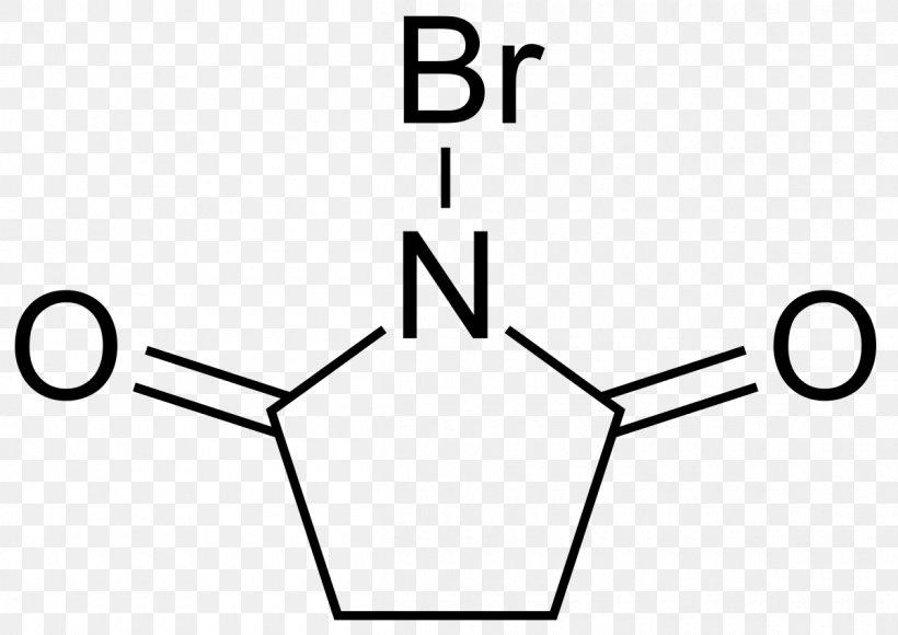 N-Bromosuccinimide N-Chlorosuccinimide Wohl–Ziegler Bromination Radical Substitution, PNG, 1200x850px, Nbromosuccinimide, Area, Black, Black And White, Brand Download Free