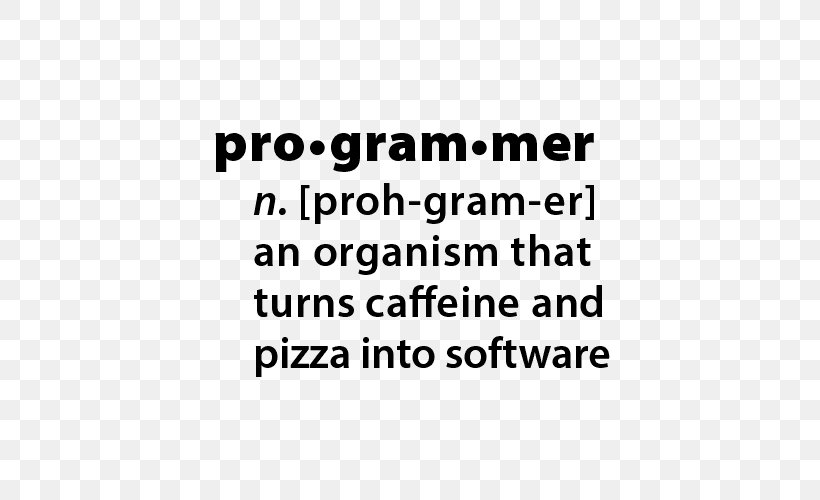Programmer Dictionary Definition Словарная статья Computer Program, PNG, 500x500px, Programmer, Area, Black, Black And White, Brand Download Free
