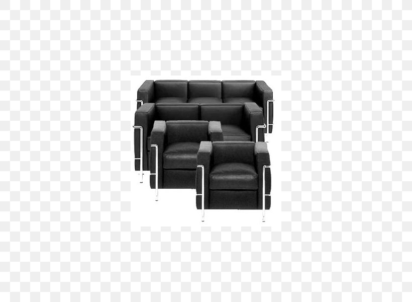 Bauhaus Recliner Chaise Longue Couch Furniture, PNG, 600x600px, Bauhaus, Black, Chair, Chaise Longue, Comfort Download Free