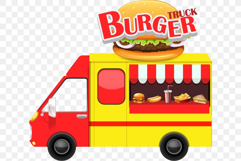 Hamburger Hot Dog Fast Food French Fries Street Food, PNG, 622x549px, Hamburger, Brand, Fast Food, Fast Food Restaurant, Flat Design Download Free