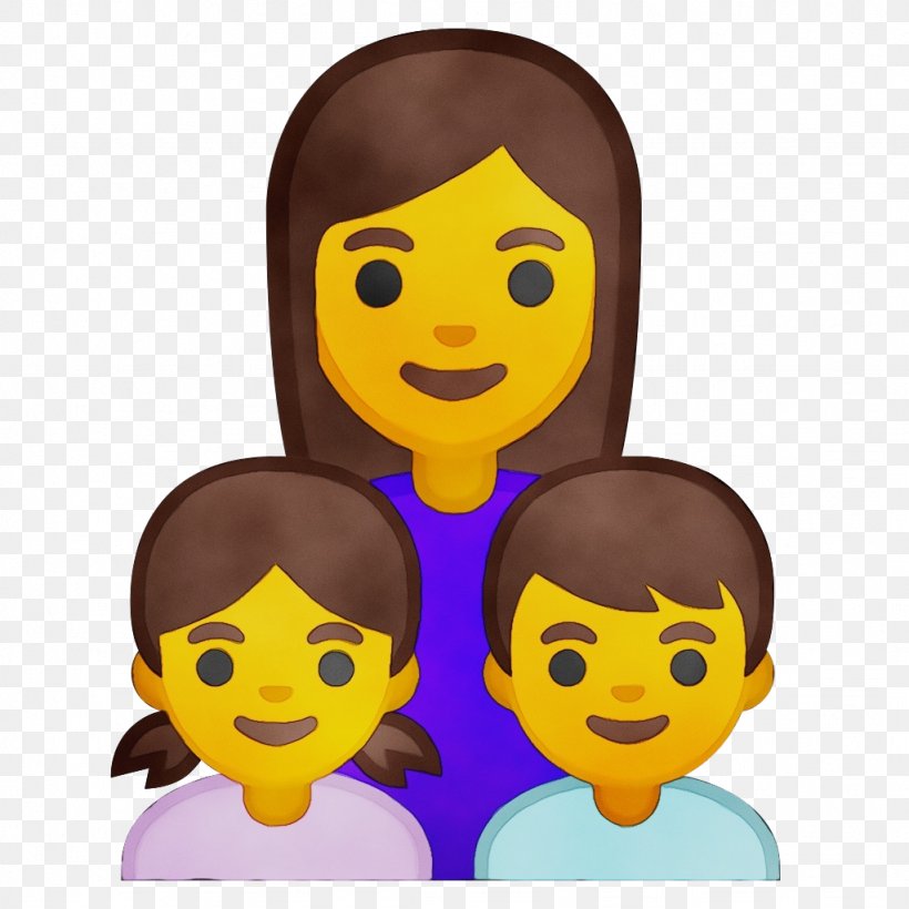 Happy Family Cartoon, PNG, 1024x1024px, Emoji, Animation, Black Hair, Boy, Cartoon Download Free