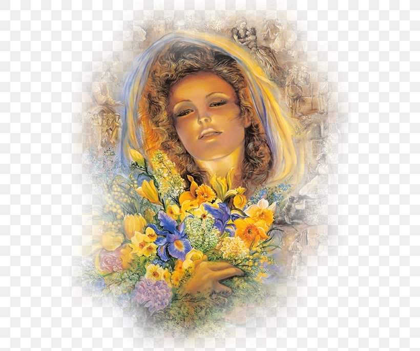 Josephine Wall Floral Design Nature's Whispers Art Fantasy, PNG, 550x686px, Josephine Wall, Angel, Art, Art Museum, Cut Flowers Download Free