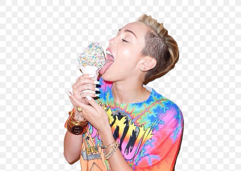 Miley Cyrus Ice Cream Cones T-shirt The Voice, PNG, 480x584px, Watercolor, Cartoon, Flower, Frame, Heart Download Free