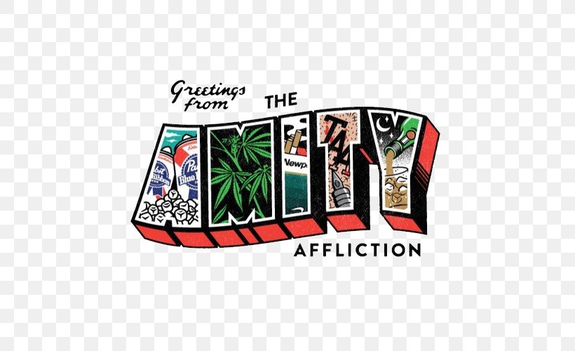 The Amity Affliction Logo Artist T-shirt, PNG, 500x500px, Amity Affliction, Album Cover, Art, Artist, Brand Download Free