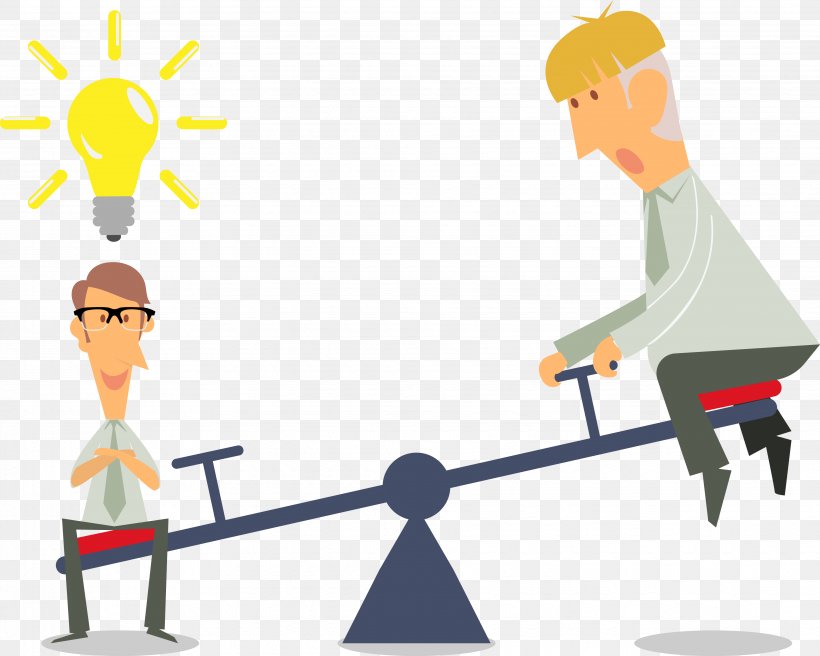 Vector Seesaw, PNG, 3873x3103px, Designer, Adobe Flash Player, Area, Business, Cartoon Download Free