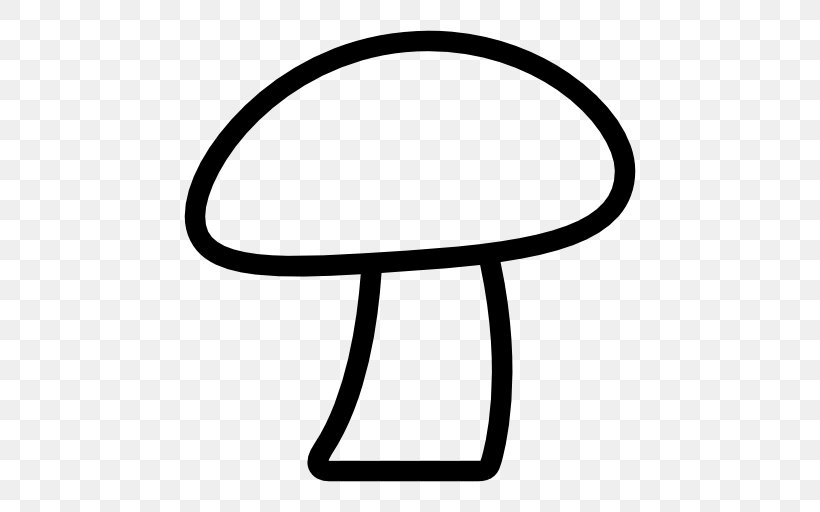 Computer Icons Edible Mushroom Plant, PNG, 512x512px, Mushroom, Area, Black, Black And White, Edible Mushroom Download Free