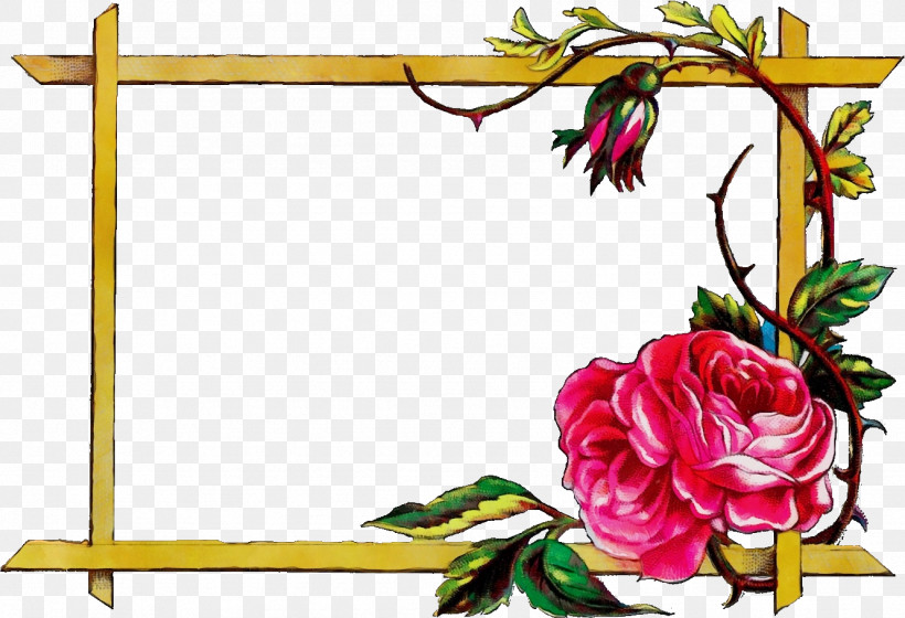 Picture Frame, PNG, 1331x909px, Watercolor, Cut Flowers, Flower, Paint, Picture Frame Download Free