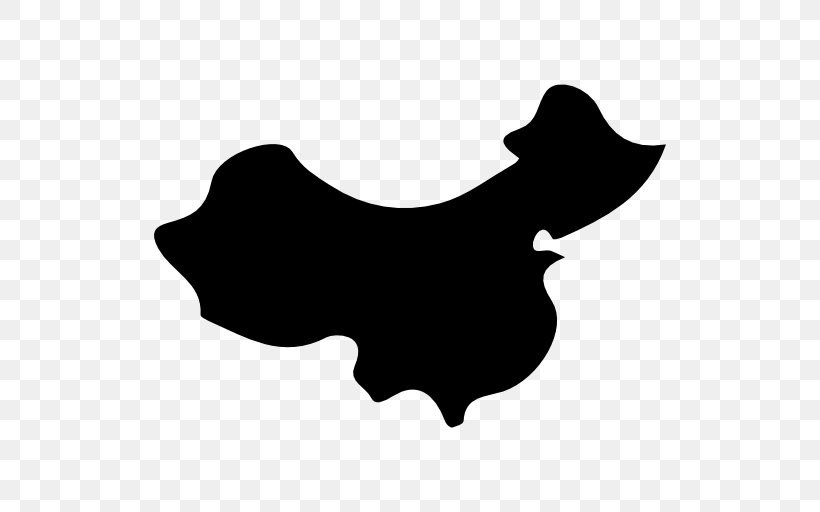 Flag Of China Map, PNG, 512x512px, China, Black, Black And White, Dog Like Mammal, Flag Download Free