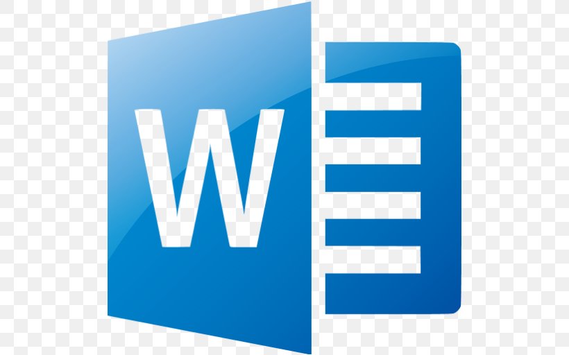Microsoft Word Microsoft Office Microsoft Corporation Clip Art, PNG, 512x512px, Microsoft Word, Area, Blue, Brand, Electric Blue Download Free