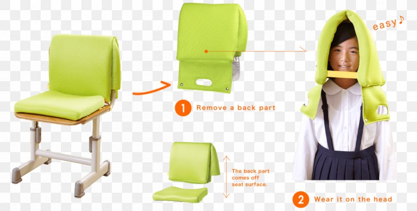 School 防災頭巾 Posture Evaluation Chair, PNG, 1000x508px, School, Car Seat Cover, Chair, Comfort, Emergency Management Download Free