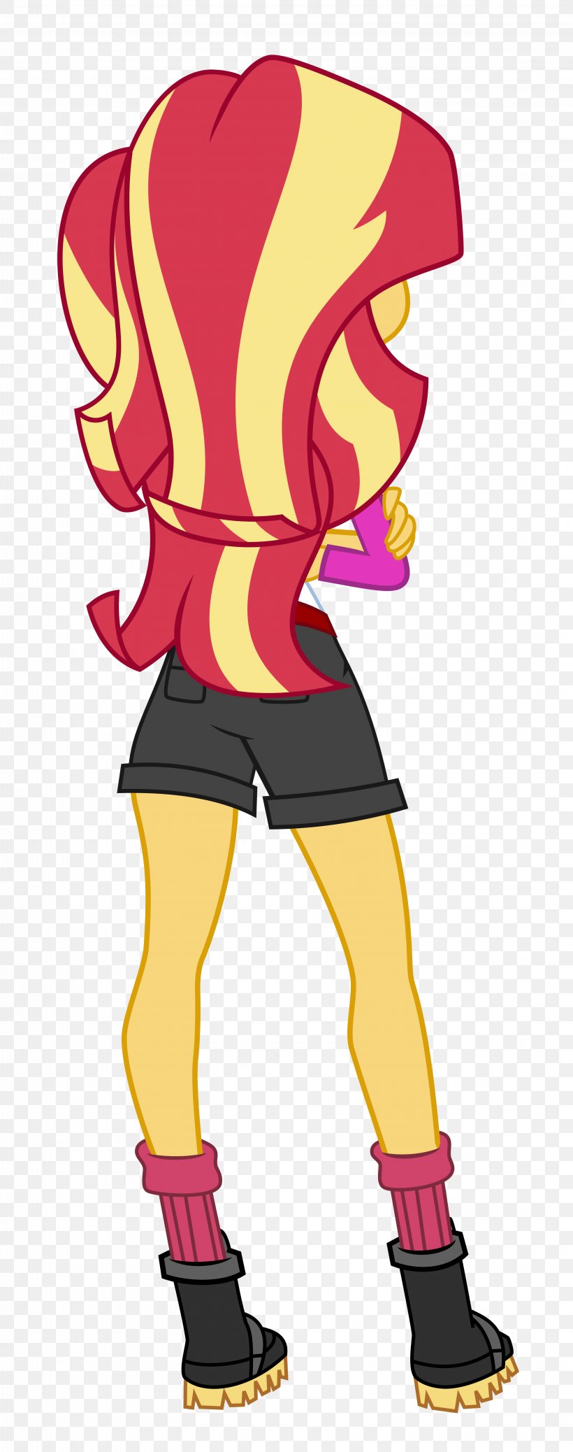 Sunset Shimmer DeviantArt Character, PNG, 3161x8006px, Watercolor, Cartoon, Flower, Frame, Heart Download Free