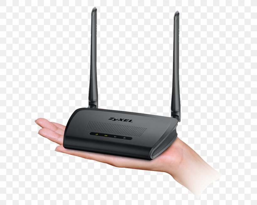 Wireless Access Points Wireless Router ZyXEL Wireless N300 300Mbit/s Black Netzwerk, PNG, 1000x800px, Wireless Access Points, Aerials, Com, Computer Network, Electronics Download Free