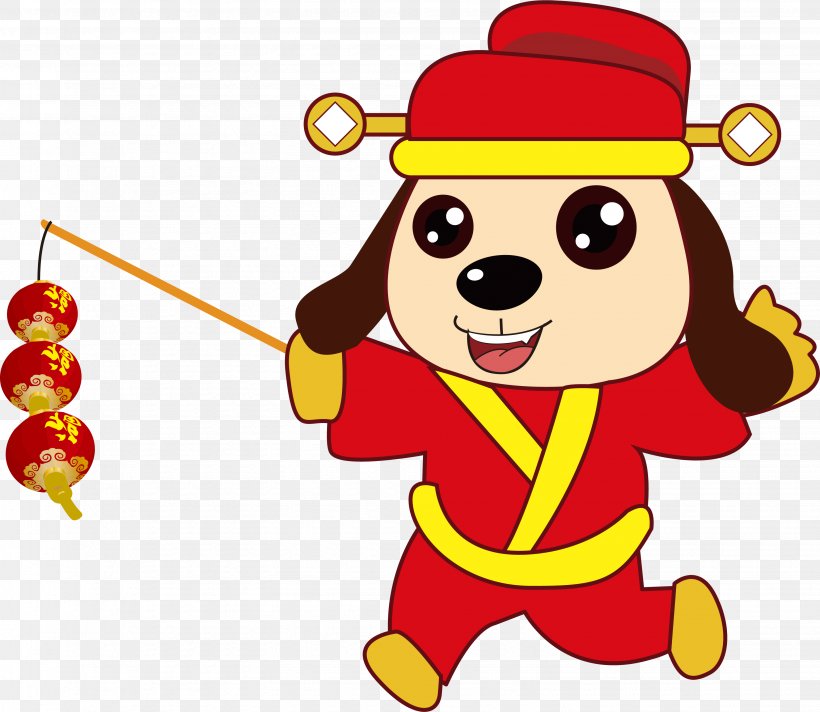 Dog Chinese New Year Puppy Vector Graphics Image, PNG, 3086x2680px, Dog, Art, Cartoon, Chinese New Year, Christmas Download Free