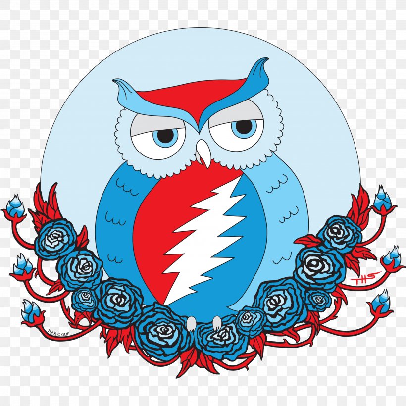 Grateful Dead T-shirt Deadhead Steal Your Face Clothing, PNG, 2892x2892px, Grateful Dead, Art, Baby Toddler Onepieces, Beak, Bird Download Free