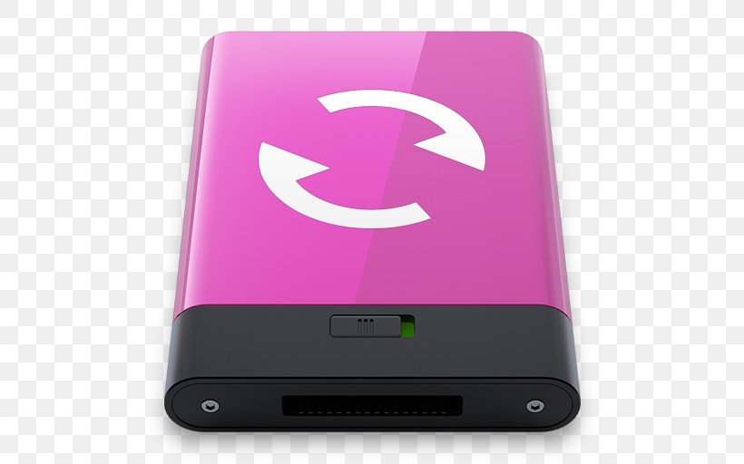 Pink Electronic Device Gadget Multimedia, PNG, 512x512px, Backup, Computer Servers, Data, Data Storage, Electronic Device Download Free