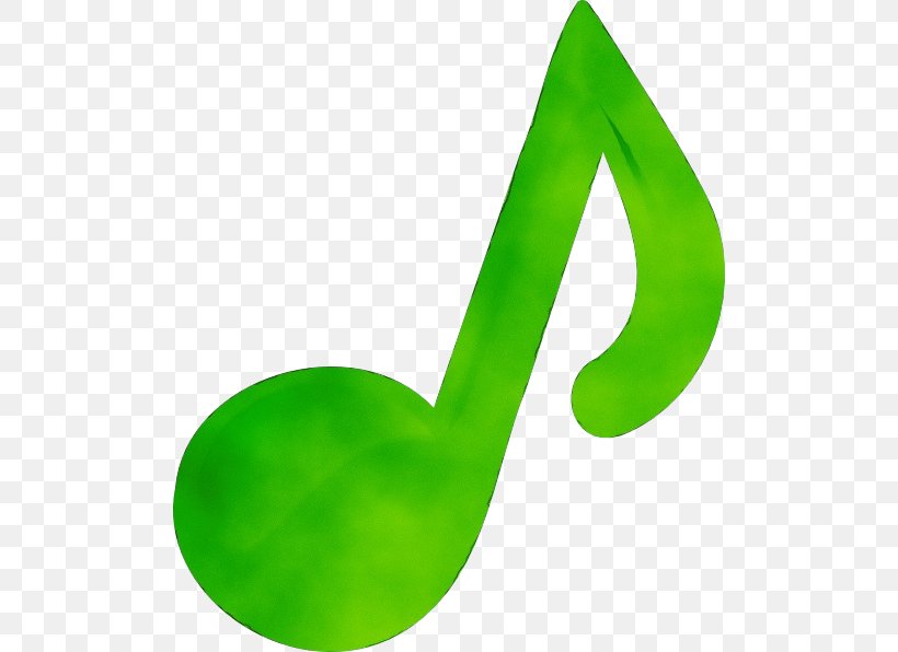 Quarter Note, PNG, 504x596px, Watercolor, Free Music, Green, Logo, Music Download Free