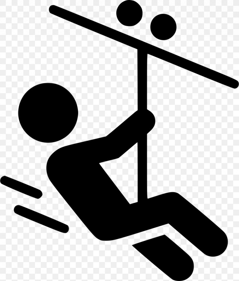 Zip-line Adventure Park Outdoor Recreation Clip Art, PNG, 832x980px, Zipline, Adventure, Adventure Park, Artwork, Black And White Download Free