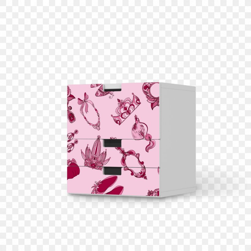 Commode Drawer Pink M Petal Rectangle, PNG, 1000x1000px, Commode, Drawer, Magenta, Petal, Pink Download Free