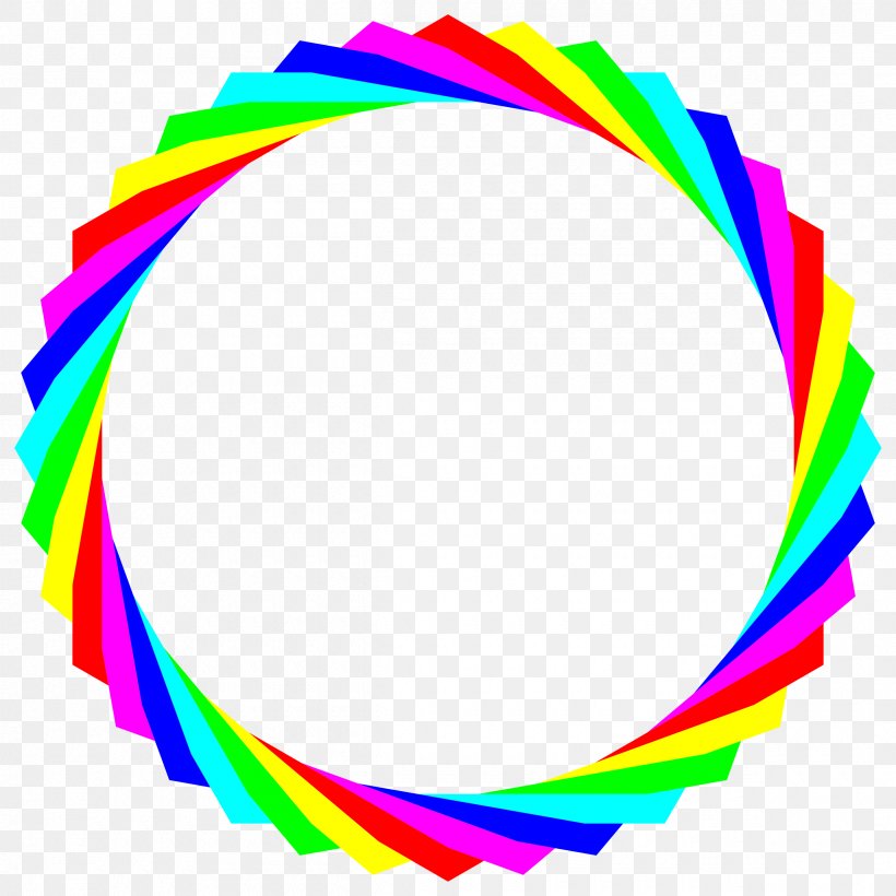 Circle Rainbow Clip Art, PNG, 2400x2400px, Rainbow, Animation, Color, Hexagon, Pentagon Download Free