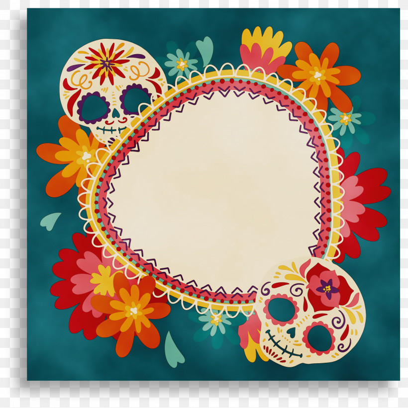 Picture Frame, PNG, 2996x3000px, Mexican Elements, Floral Design, Meter, Paint, Petal Download Free