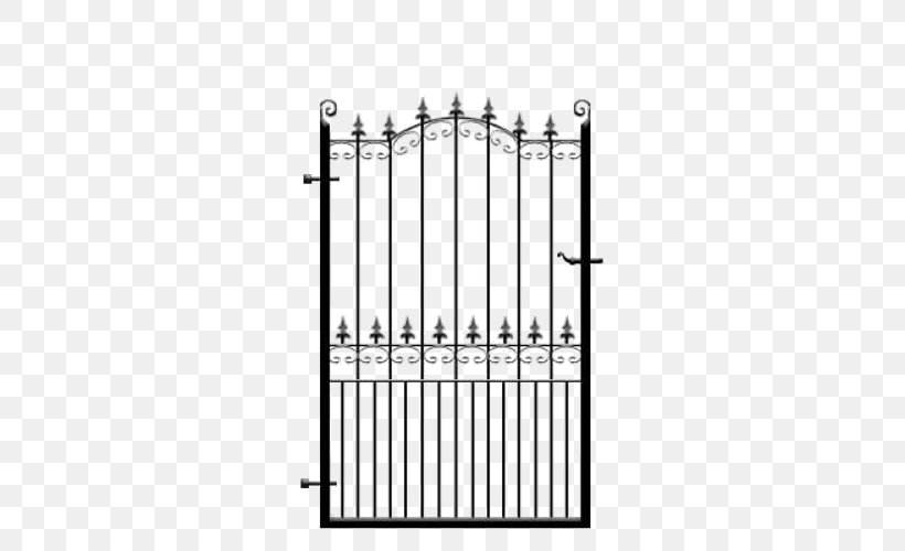 Wrought Iron Metal Gate Fence, PNG, 500x500px, Wrought Iron, Architectural Engineering, Black And White, Door, Electric Gates Download Free