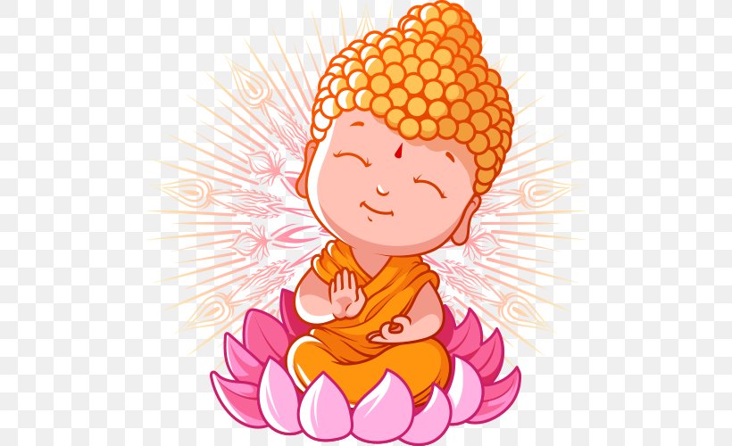 Cartoon Monk Bhikkhu Illustration, PNG, 500x500px, Buddhism, Art, Bhikkhu, Buddharupa, Buddhist Meditation Download Free