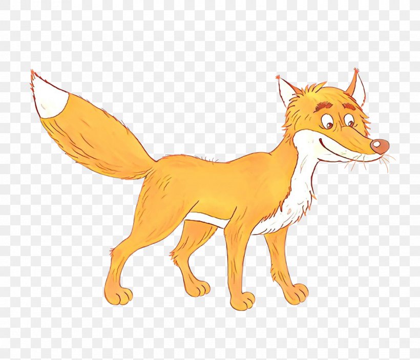 Cartoon Red Fox Tail Yellow Animal Figure, PNG, 1600x1372px, Cartoon, Animal Figure, Animation, Fictional Character, Fox Download Free
