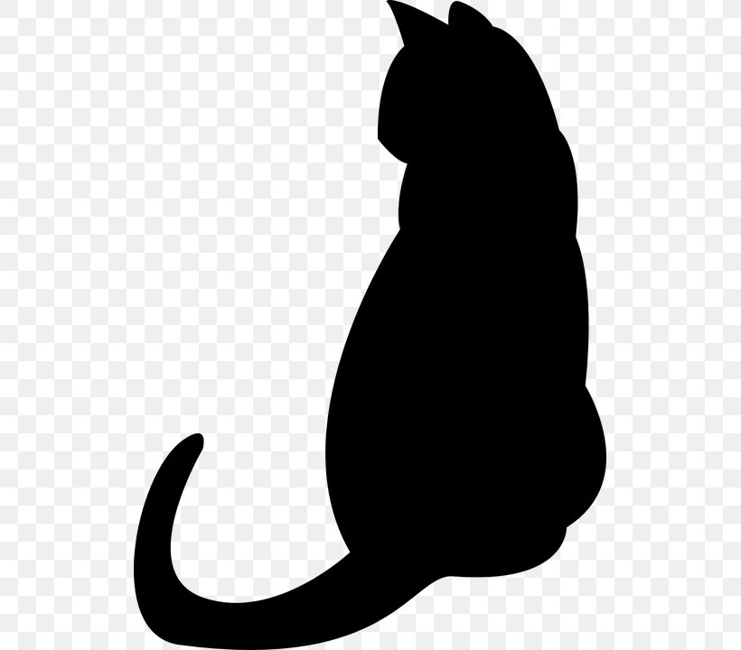 Cat Kitten Silhouette Clip Art, PNG, 523x720px, Cat, Black, Black And White, Black Cat, Carnivoran Download Free