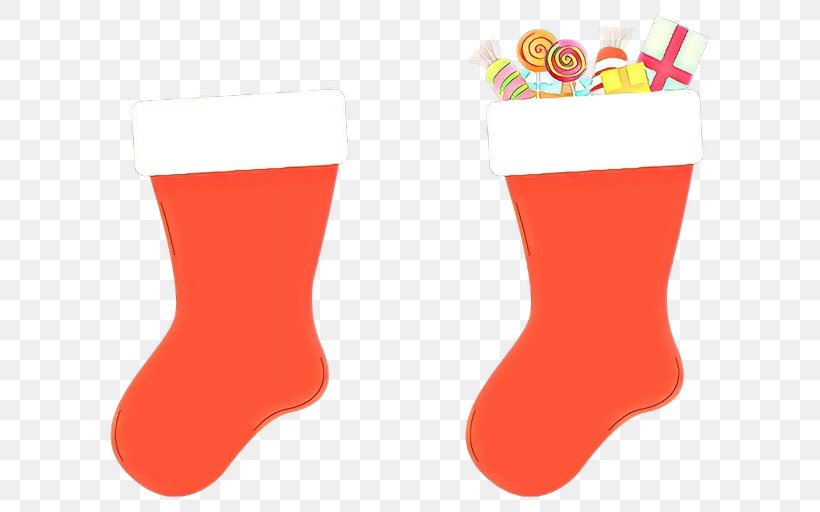 Christmas Stocking, PNG, 640x512px, Cartoon, Christmas Decoration, Christmas Stocking, Footwear, Orange Download Free