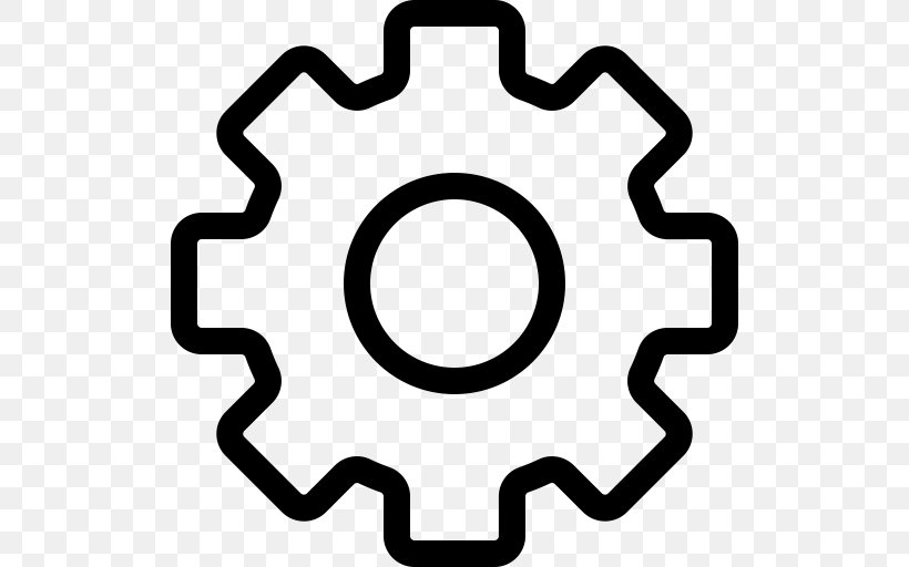 Symbol, PNG, 512x512px, Symbol, Area, Black And White, Gear, User Interface Download Free