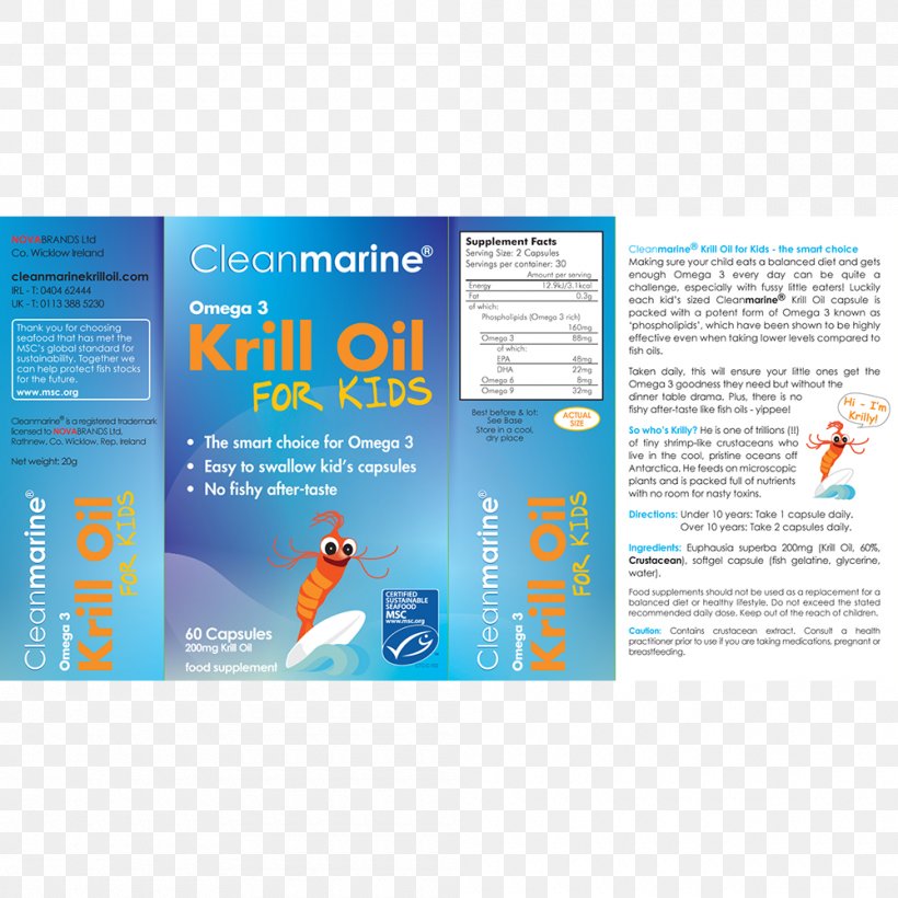 Krill Oil Child Fish Oil, PNG, 1000x1000px, Krill Oil, Advertising, Brand, Brochure, Capsule Download Free