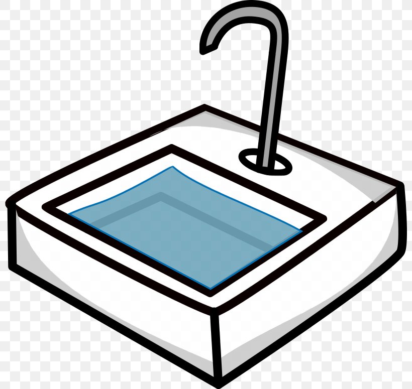 Clip Art Sink Openclipart Kitchen Ceramic, PNG, 800x775px, Sink, Area, Artwork, Ceramic, Countertop Download Free