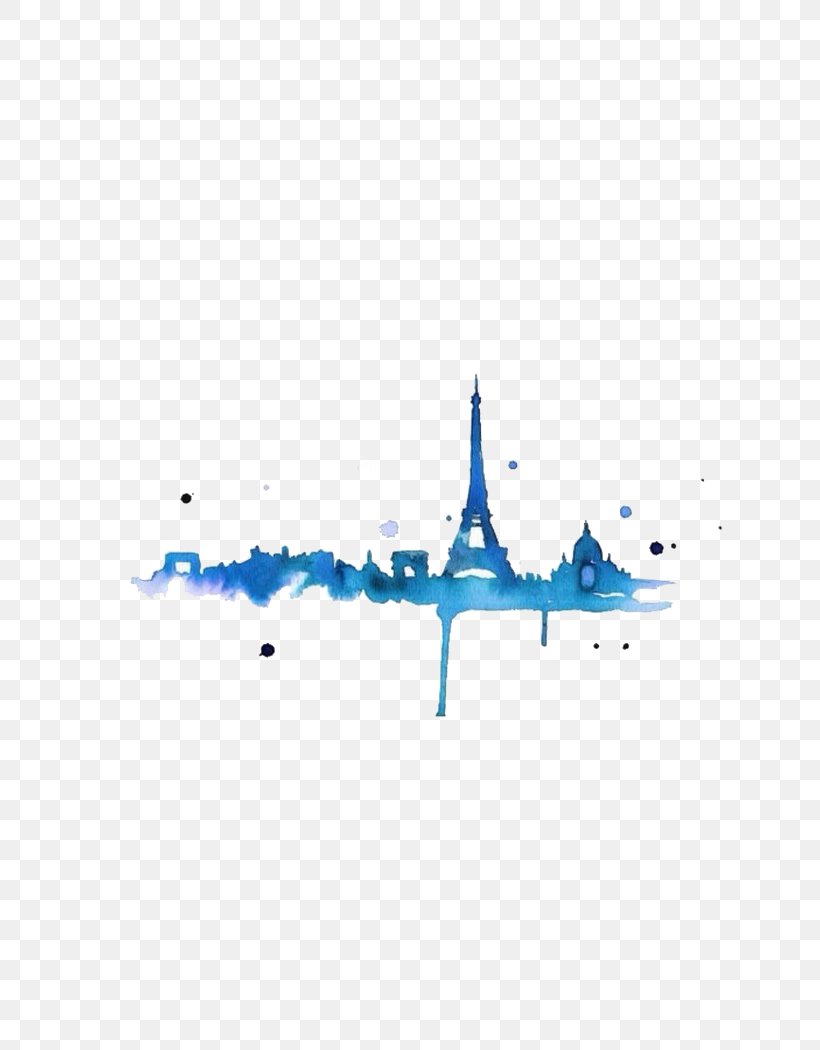 Eiffel Tower Blanche Cartoon Painting Pattern, PNG, 700x1050px, Eiffel Tower, Art, Blanche, Blue, Cartoon Download Free