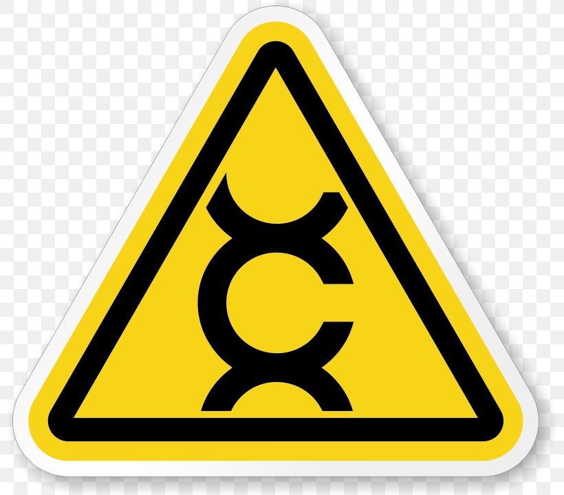 Hazard Symbol Warning Sign Dangerous Goods Carcinogen, PNG, 800x719px, Hazard Symbol, Area, Cancer, Carcinogen, Dangerous Goods Download Free