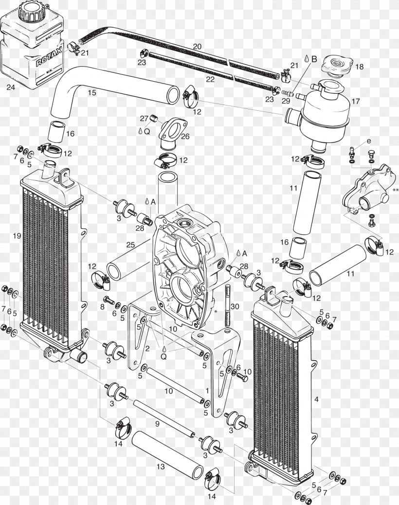 Motor Vehicle Radiators Car Engine Stroke, PNG, 1873x2374px, Radiator, Auto Part, Black And White, Brprotax Gmbh Co Kg, Car Download Free