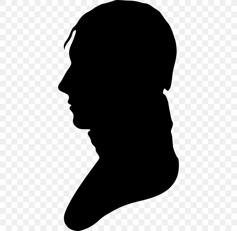 Silhouette Portrait Clip Art, PNG, 418x800px, Silhouette, Black, Black And White, Bust, Head Download Free